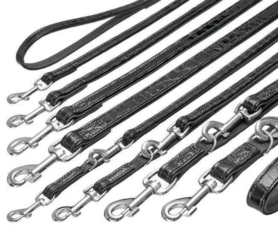 Karlie BUFFALO KROKO Büffelleder-Leine - handvernäht, langlebig