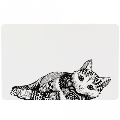Trixie Napfunterlage Mandala Katze - 44 × 28 cm