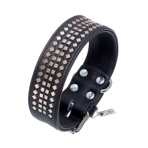 Karlie Vintage Halsband mit 4eck-Nieten - handwerklich verarbeitet