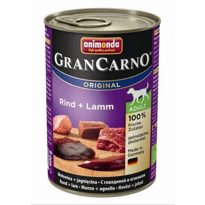 Animonda Dog Dose GranCarno Adult Rind & Lamm – 6x400g, ohne Zusatzstoffe