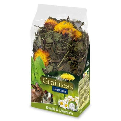 JR Farm Grainless Plus Kamille & Löwenzahn - 6x100g – entspannend für Nager