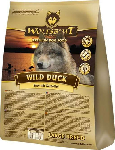 Wolfsblut Wild Duck Hundefutter für große Hunde mit Gelenkschutz