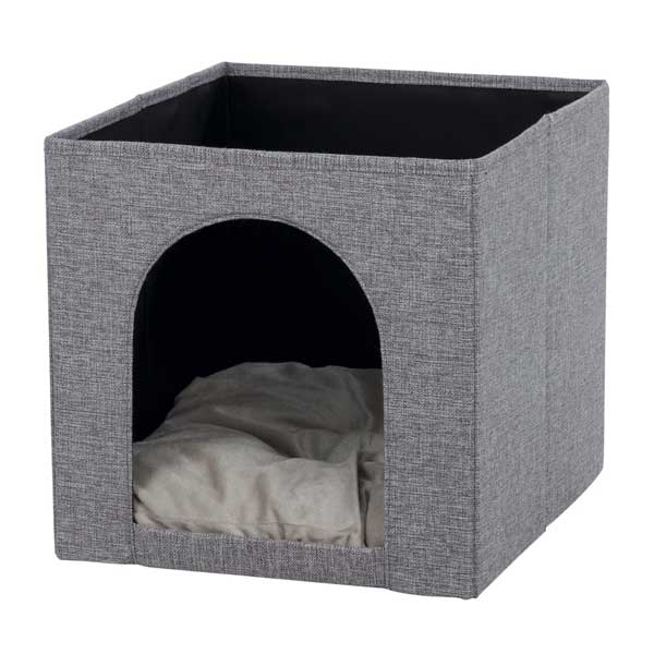 Trixie Kuschelhöhle Ella für Regal – faltbar, grau