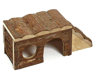 Karlie Naturholzhaus mit Leiter – Aus Echtholz für Nager