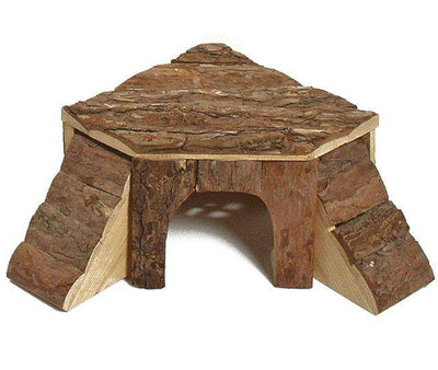 Karlie Naturholzhaus mit 2 Leitern – Aus Echtholz für Nager