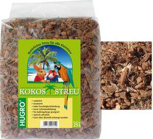 Hugro Kokosstreu - 25 Liter – natürliches Kleintierstreu