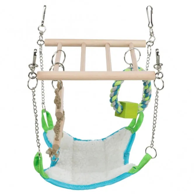 Trixie Hängebrücke mit Hängematte – Kletter- & Kuschelparadies