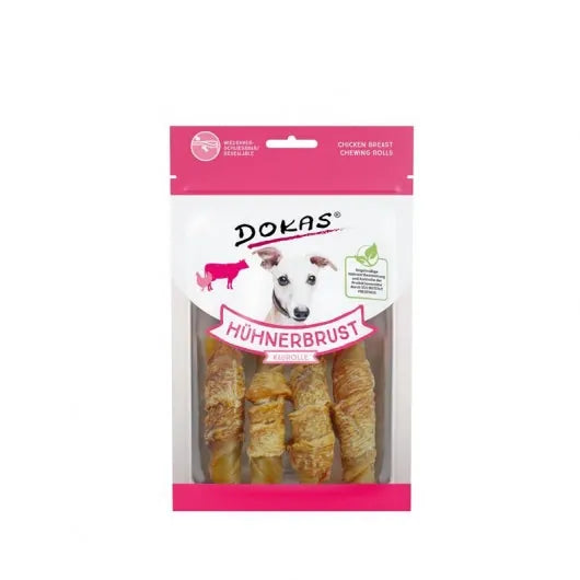 Dokas Dog Snack Hühnerbrust Kaurolle