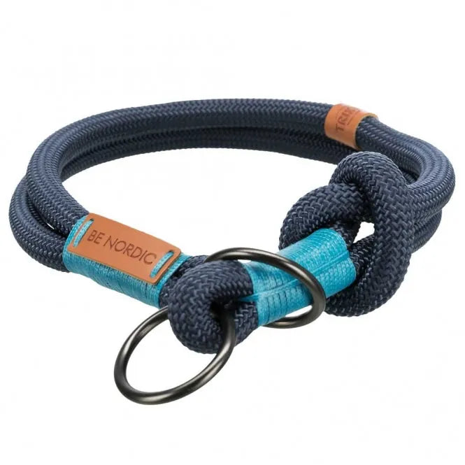 Trixie BE NORDIC Zug-Stopp-Halsband - stufenlos verstellbar, dunkelblau