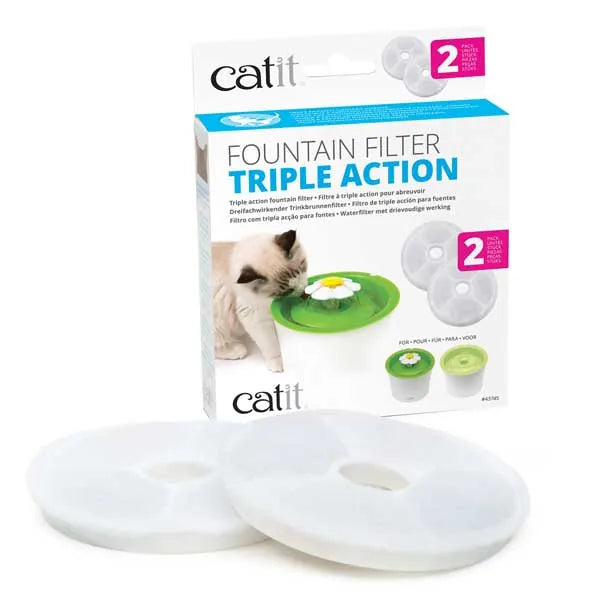 CATIT 2.0 Dreifachwirkender Trinkbrunnenfilter – für gesunde Katzen
