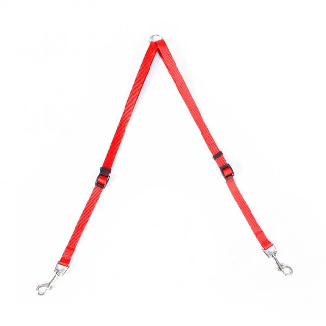 Duvoplus Nylon-Kupplungsstück für Hundeleine - für 2 Hunde