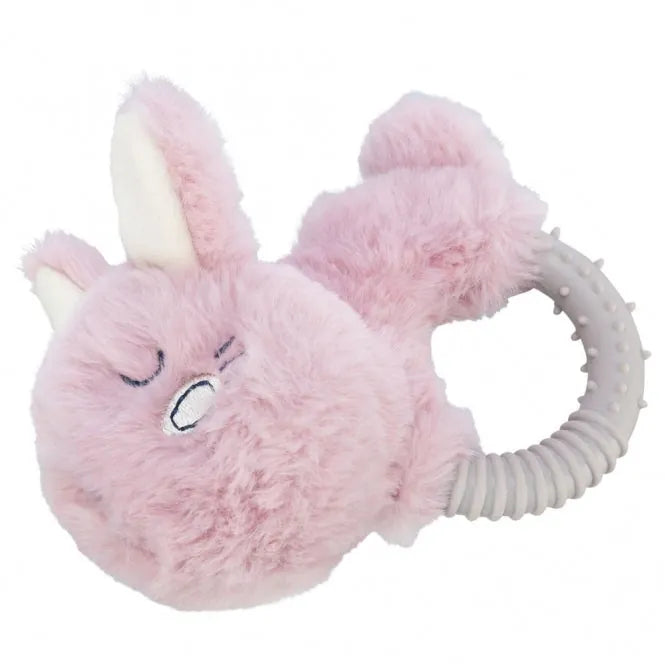 Trixie Junior Hase mit Beißring - 14 cm – geräuschlos