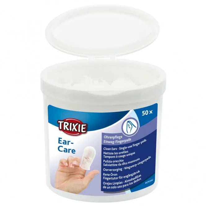 Trixie Ohrenpflege Einweg-Fingerpads - 50 Stück