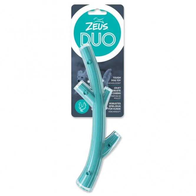 Zeus Duo Stick (klein) mit Hühnchenduft – robustes Hundespielzeug