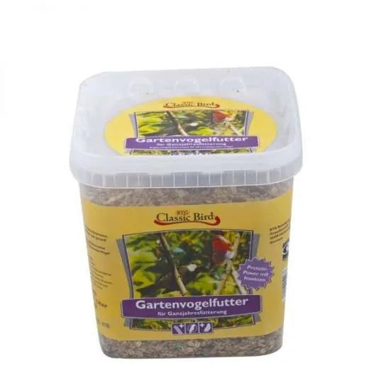 Classic Bird Gartenvogelfutter für heimische Vögel – schalenlos, 1 kg