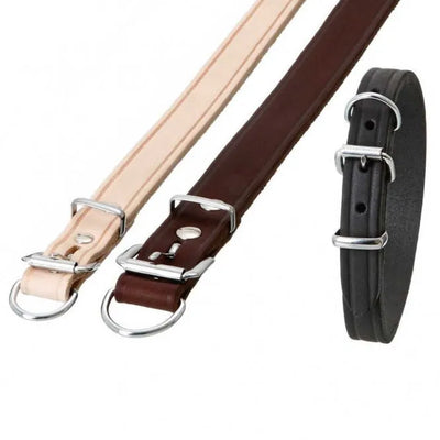 Karlie RONDO Halsband mit Zugentlastung - robustes Lederhalsband