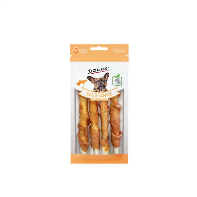 Dokas Dog Snack Kaustange mit Hühnerbrust 50g - Kauspaß für Hunde