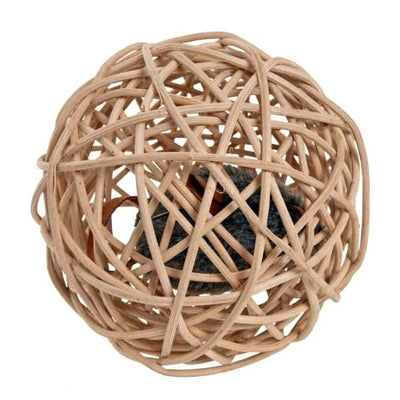 Karlie Mouseball - Weidenball mit Soundchipmaus für Katzen