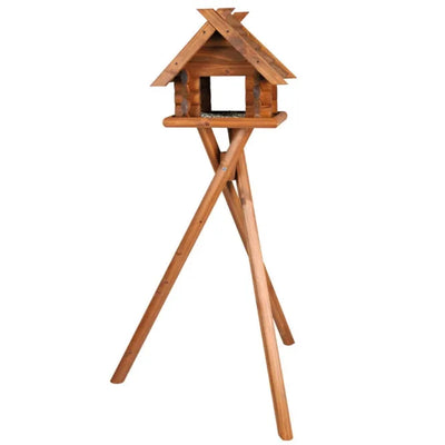 Trixie Blockhaus zur Wildvogelfütterung – wetterfest, braun