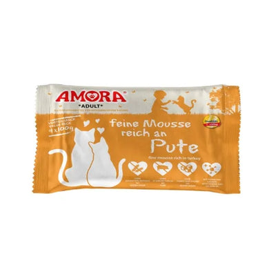 Amora Cat PB feine Mousse reich an Pute 4x - 10x100g