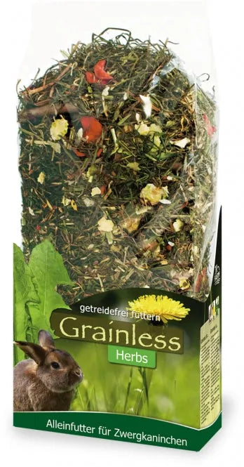 JR Farm Grainless Herbs Zwergkaninchen 950g - Alleinfutter-Mischung