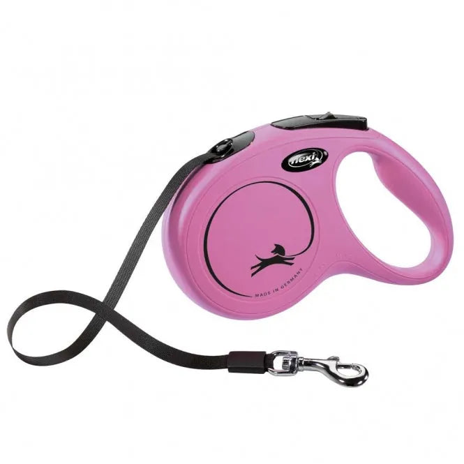 FLEXI Rollleine New CLASSIC Gurt – mit Kurzhub-Bremssystem