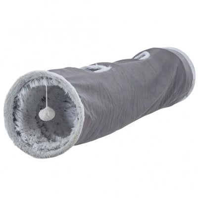 Trixie Spieltunnel Harvey - ø 27 × 116 cm – mit 4 Eingängen und Spielzeugen