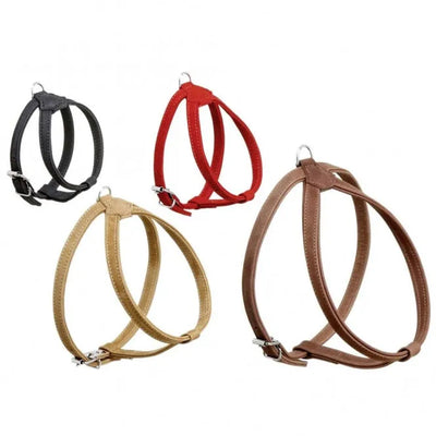 Karlie Buffalo Geschirr - Braun, 20-27 cm – langlebiges Büffelleder