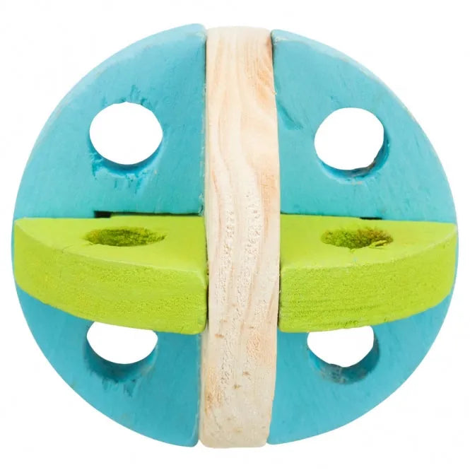 Trixie Spiel- und Snackball aus Holz - für Kleintiere, 7,5 cm