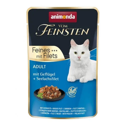 Animonda vom Feinsten Cat Adult Geflügel & Seelachsfilet - 18x85g