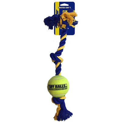 PETSPORT Mini-3-Knotenseil mit Ball - für Hunde