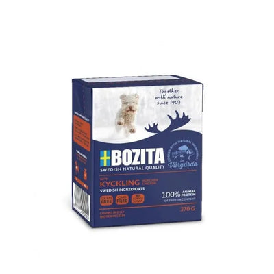 Bozita Dog Tetra Recard Happen in Gelee Hühnchen - 6x370g – stärkt das Immunsystem