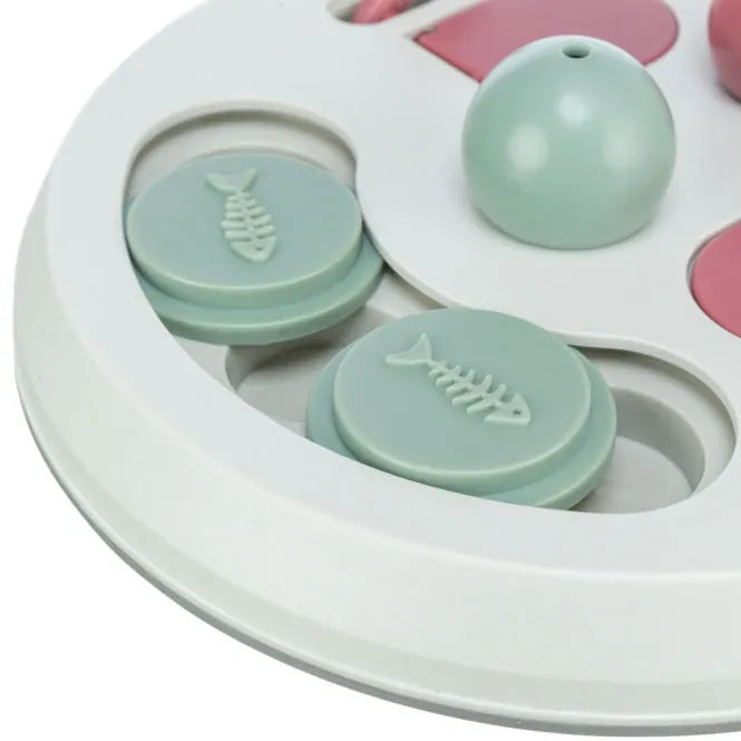 Trixie Cat Activity Flip Board – Brettspiel mit Kegeln