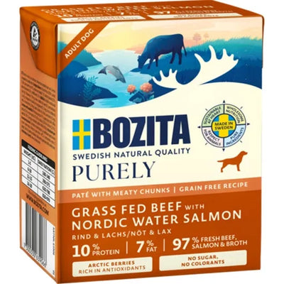 Bozita Dog Tetra Purely Pate mit Rind & Lachs - 6x370g