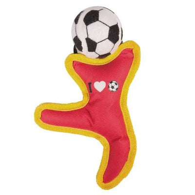 Karlie Flamingo Fußballfigur aus Nylon – interaktives Apportierspielzeug