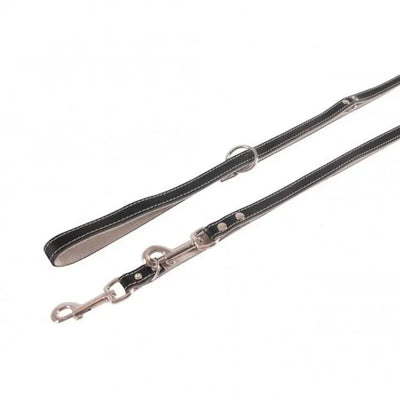 Karlie Führleine Chic - Schwarz/Grau, 200 cm / 18 mm – stilvoll und robust