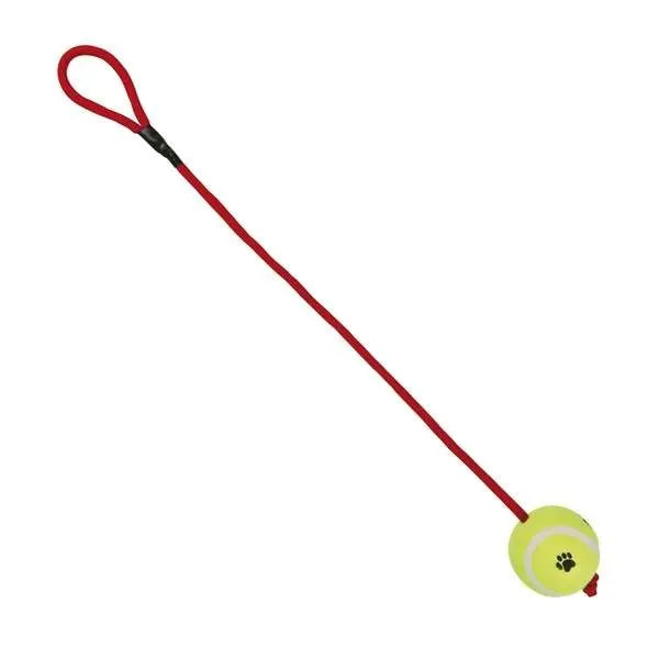 Trixie Tennisball am Seil – Spielspaß für Hund und Halter