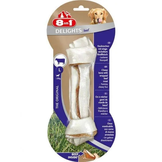 8in1 Delights Beef Kauknochen – Kausnack für Hunde