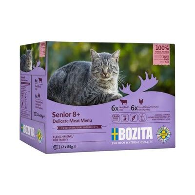 Bozita Cat Frischebeutel Senior 8+ Multibox – Katzenfutter