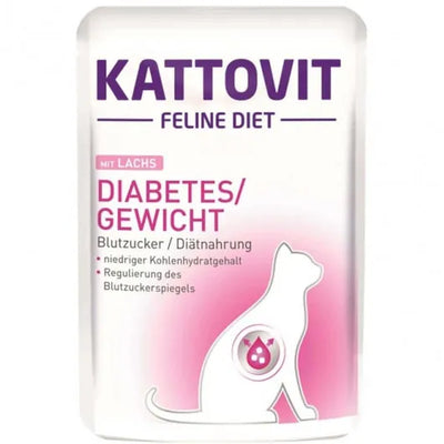 Kattovit PB Feline Diet Diabetes Lachs - 24x85g