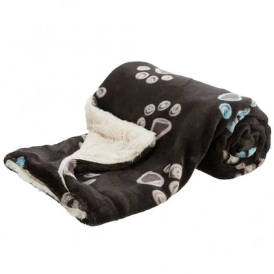 Trixie Plüsch-Decke Jimmy - taupe/beige, waschbar und für Allergiker geeignet