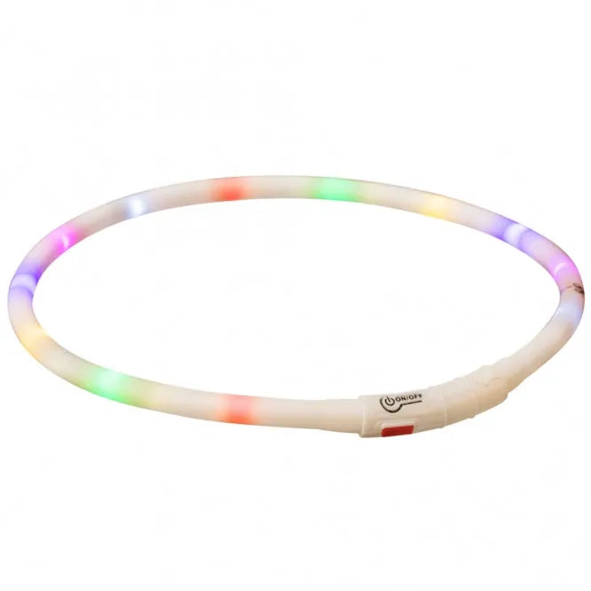 Trixie Flash Leuchtring USB – spritzwassergeschützt, wiederaufladbar