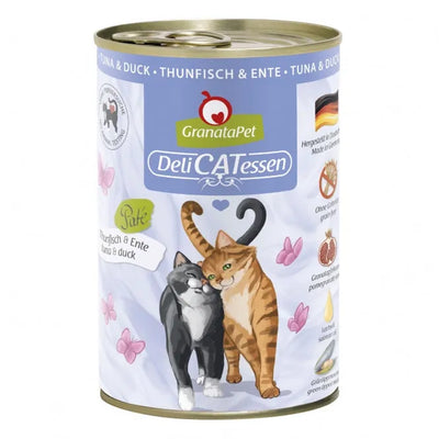 GranataPet Delicatessen Dose Thunfisch & Ente für Katzen – Immunstärkung, ohne Getreide