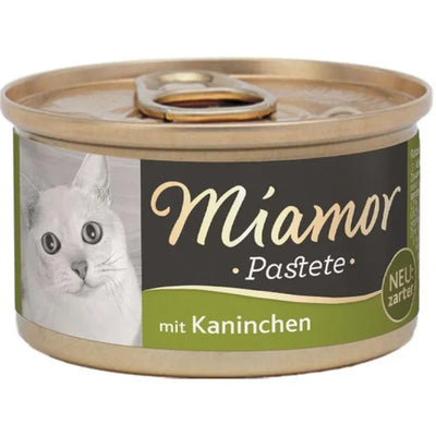 Miamor Pastete Kaninchen - 12x85g – zarte Fleischpastete