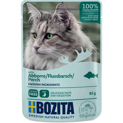 Bozita Pouch Häppchen in Gelee mit Flussbarsch - 12x85g