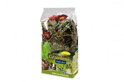JR Grainless Plus Salbei & Löwenzahn 100g - Ergänzungsfuttermittel für Nager