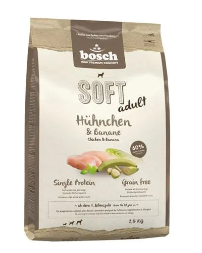 Bosch Soft Hühnchen & Banane – 60 % frisches Hühnchen, getreidefrei