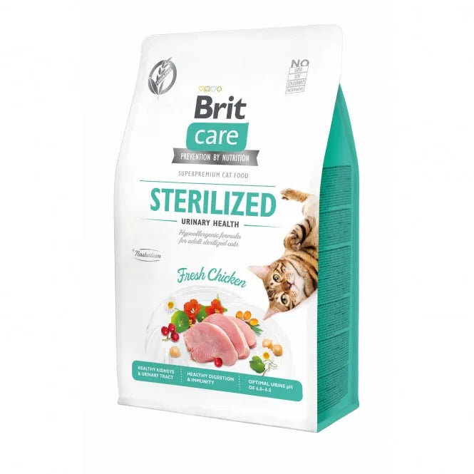 Brit Care Cat Grain-Free - hypoallergen, reich an Hühnerfleisch