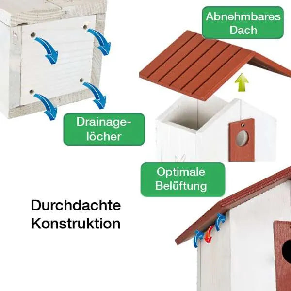 FOP Nistkasten Nido N02 - für Wildvögel, Außenbereich