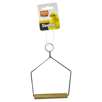 Karlie Flamingo Schaukel mit Holzsitzstange - für Vögel